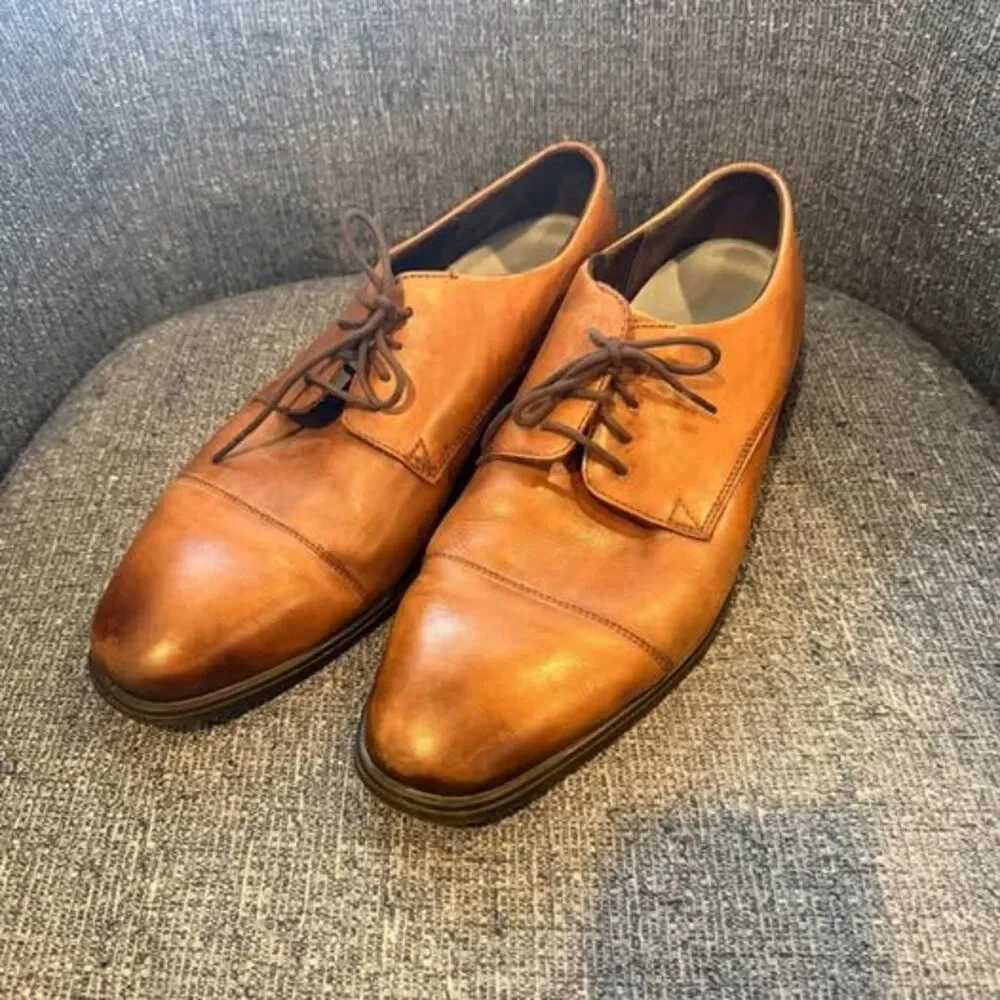 ECCO Men's Brown Leather Dress Shoes Size 13